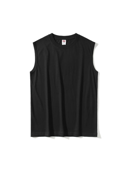 Men's Cotton Crew Neck Tank Top for Summer Wear