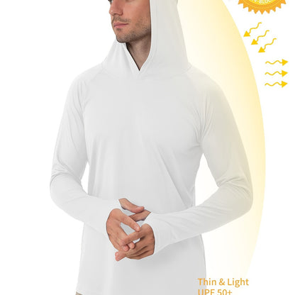 Lightweight UPF50+ Sun Protection Hoodie for Outdoor Activities