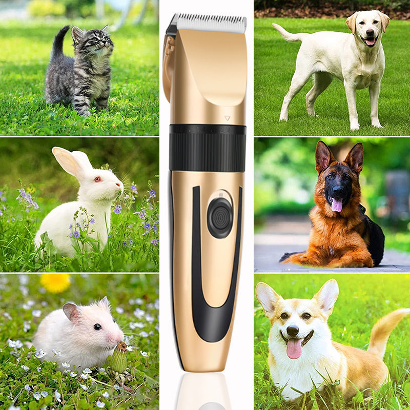 Cordless Rechargeable Pet Trimmer for Grooming Cats & Dogs