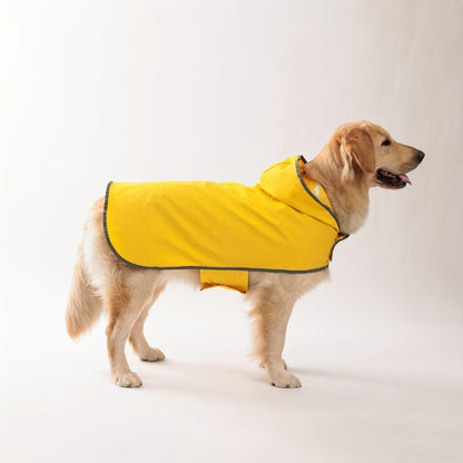 Reversible Dog Raincoat, Adjustable, Duck Print