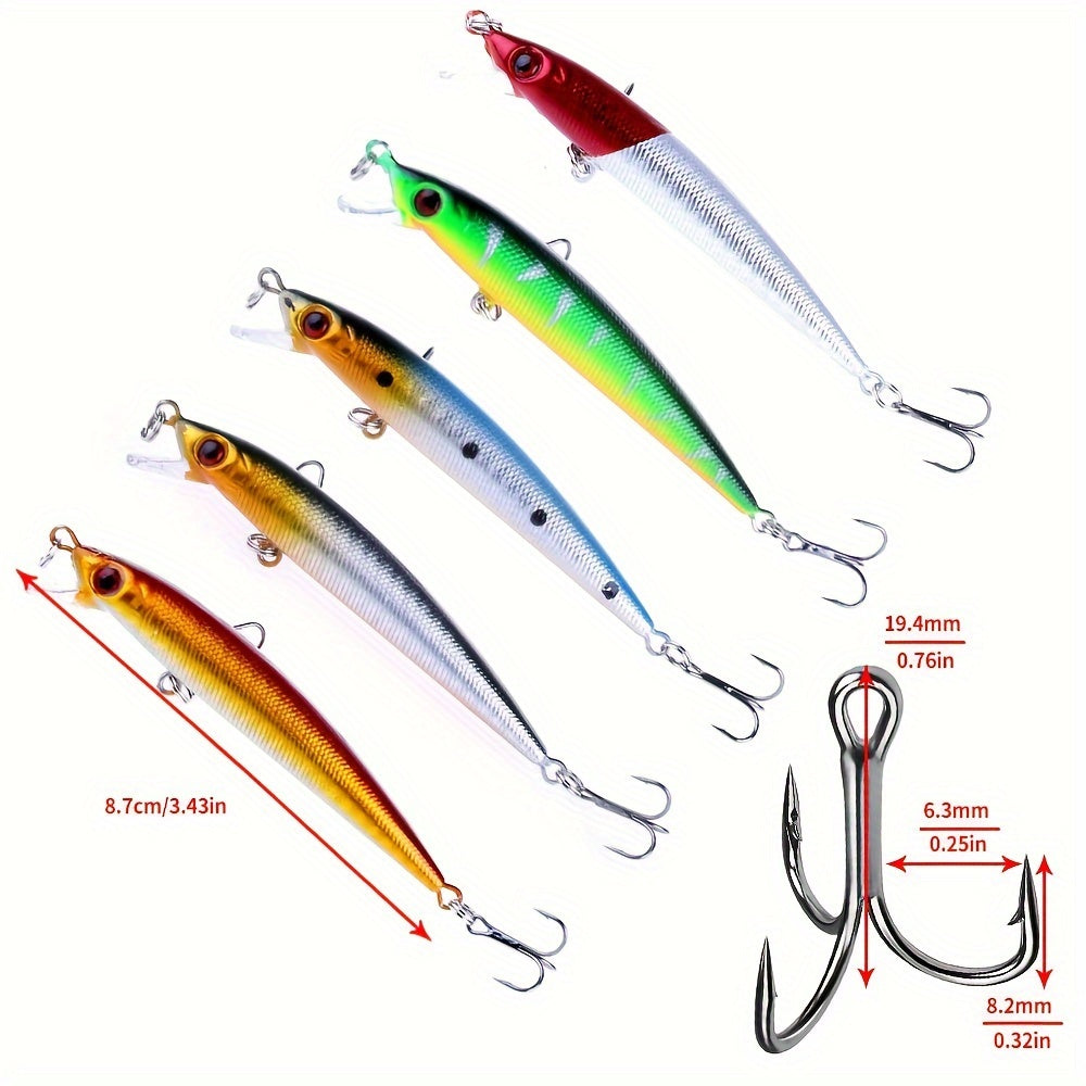 56pc Fishing Lures Set for Freshwater and Saltwater Anglers