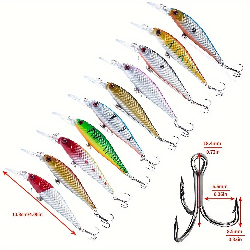 56pc Fishing Lures Set for Freshwater and Saltwater Anglers