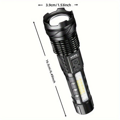 Rechargeable LED Torch with 2400mAh Battery for Outdoors