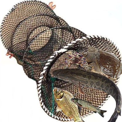 Portable Foldable Fishing Net for Shrimp and Crab Trapping