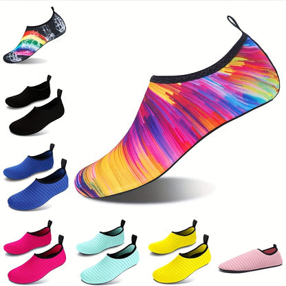 HookUpCo. Women's Slip-On Water Socks for Beach Activities