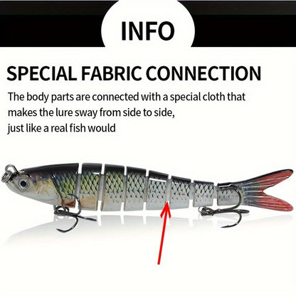 Lifelike 3pcs Fishing Lures with Treble Hooks for More Catches