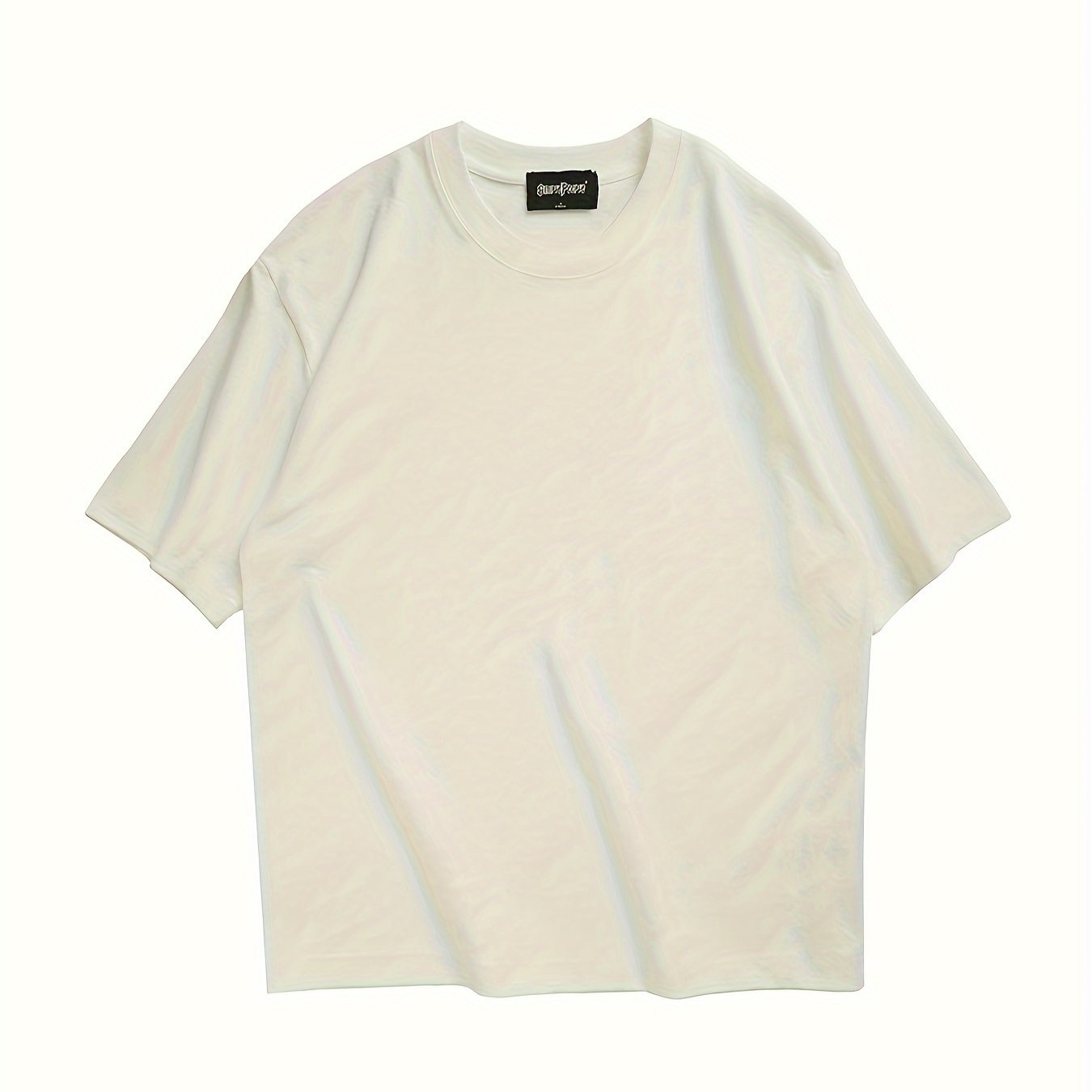 Men's Casual Cotton Blend Crew Neck T-Shirt for Outdoors