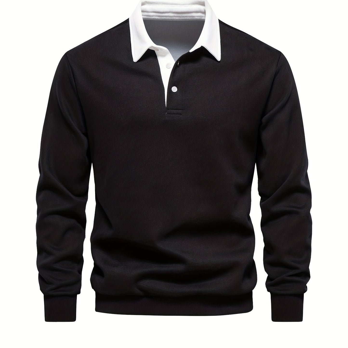 HookUpCo. Color Block Long Sleeve Pullover for Men