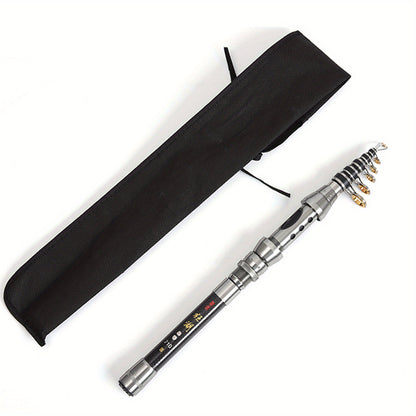 Compact Carbon Fiber Fishing Rod, Adjustable 1.5m to 2.4m