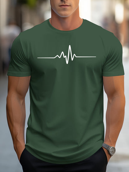 Men's Casual Graphic Print Short Sleeve T-shirt Summer Style