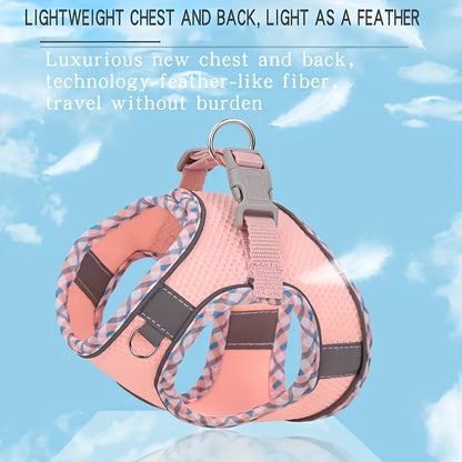 360-Degree Reflective Safety Vest Dog Leash for Active Pets