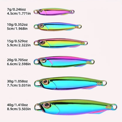 Colorful Electroplated Spoon Jigs for Freshwater Fishing