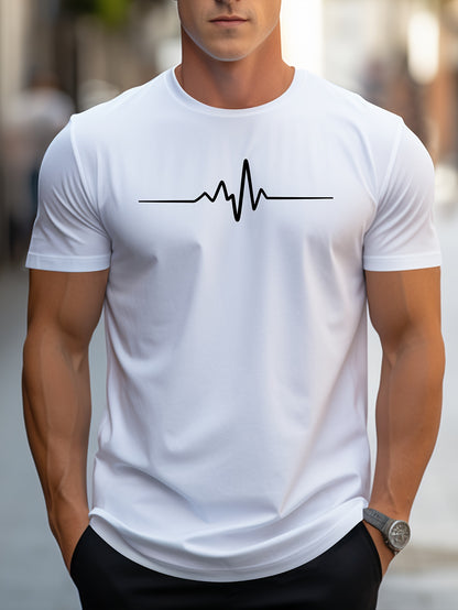 Men's Casual Graphic Print Short Sleeve T-shirt Summer Style