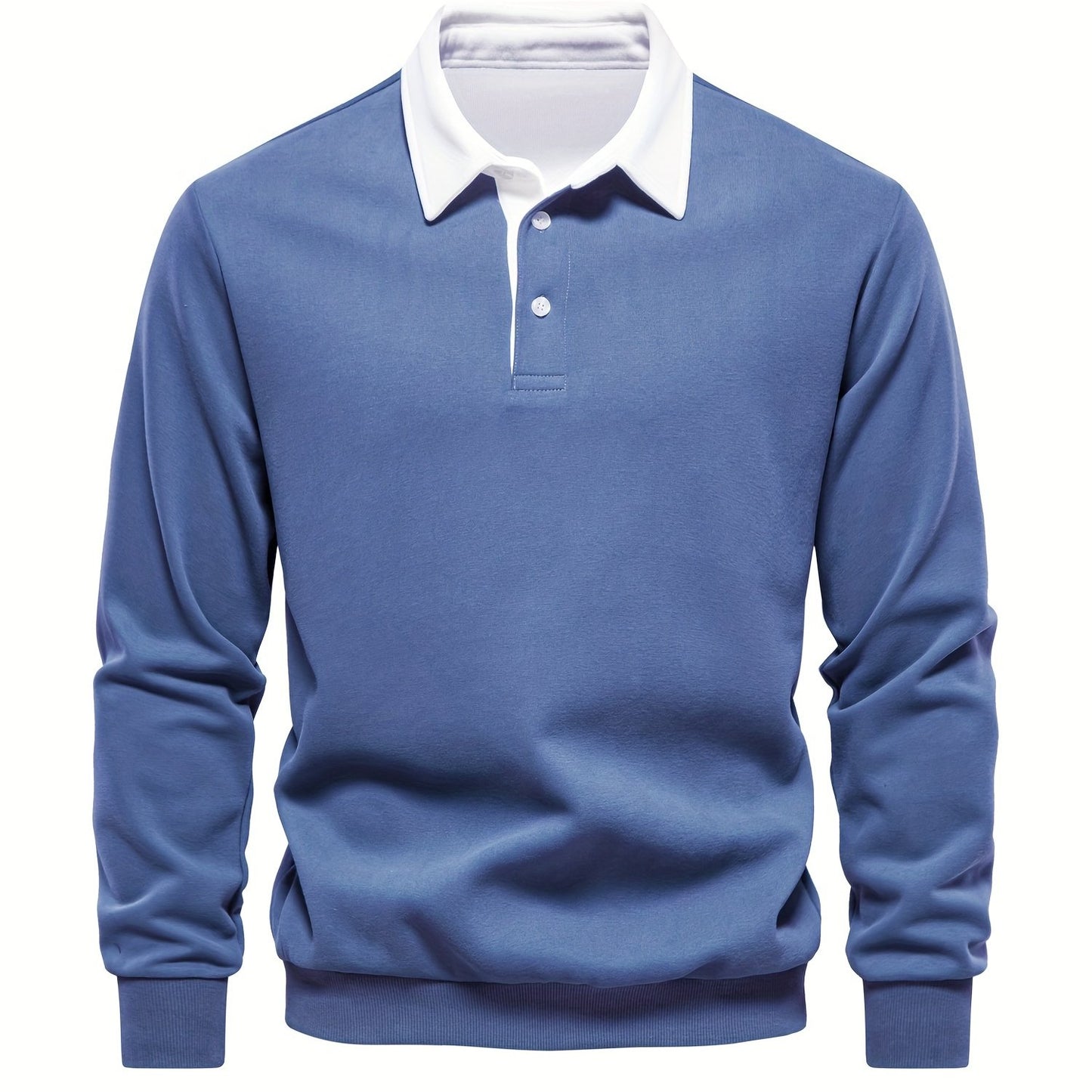 HookUpCo. Color Block Long Sleeve Pullover for Men