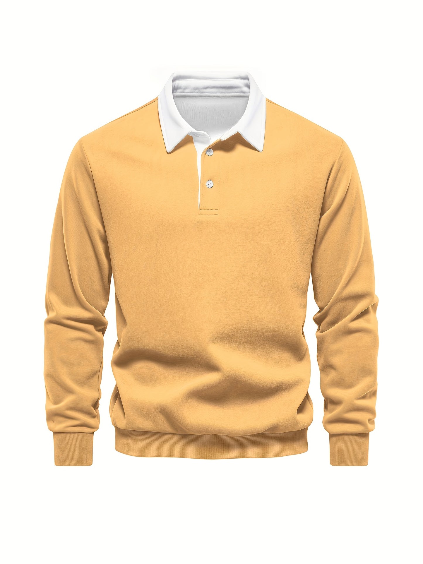 HookUpCo. Color Block Long Sleeve Pullover for Men