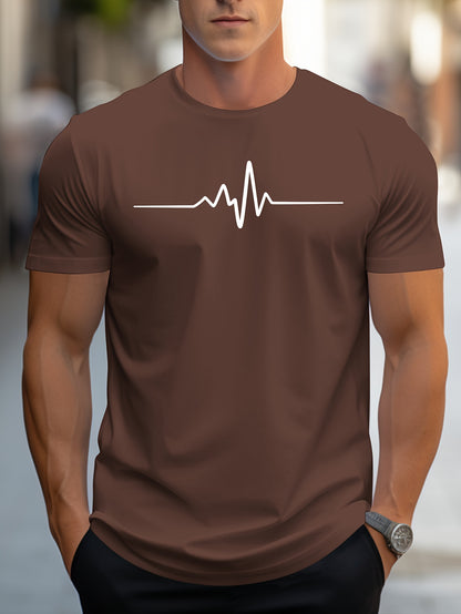 Men's Casual Graphic Print Short Sleeve T-shirt Summer Style