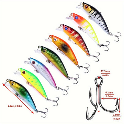 56pc Fishing Lures Set for Freshwater and Saltwater Anglers