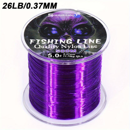Ultra-Durable Nylon Fishing Line, Abrasion-Proof 547yds