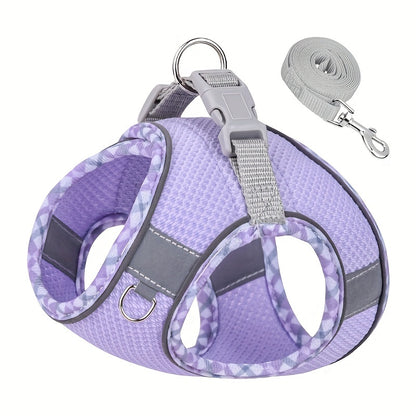 360-Degree Reflective Safety Vest Dog Leash for Active Pets