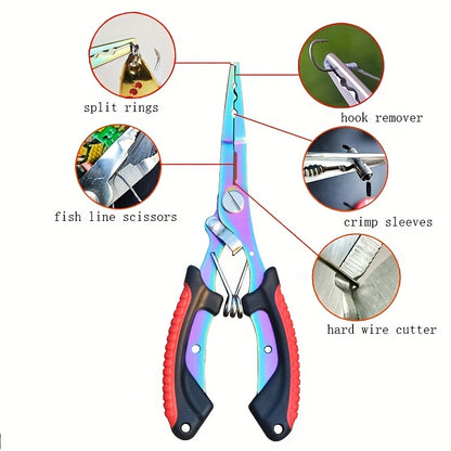Multi-Function Stainless Steel Fishing Pliers with Cutter