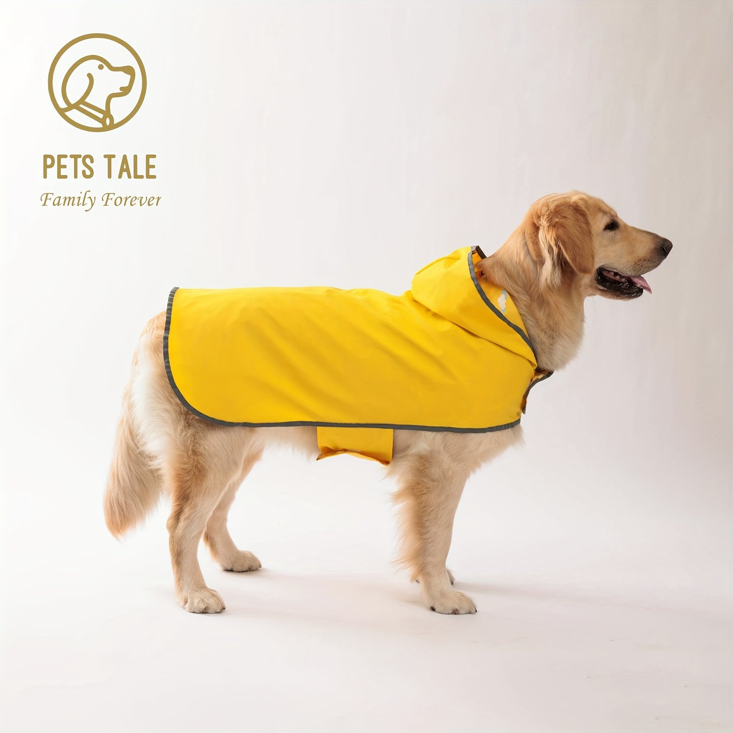 Reversible Dog Raincoat, Adjustable, Duck Print