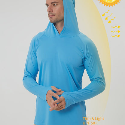 Lightweight UPF50+ Sun Protection Hoodie for Outdoor Activities