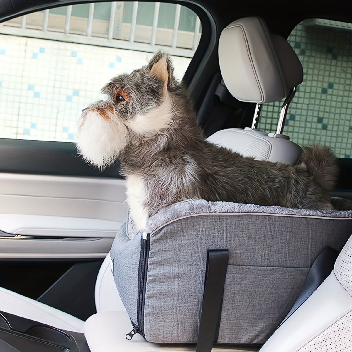 Cozy Pet Car Seat with Secure Buckle for Small Dogs & Cats