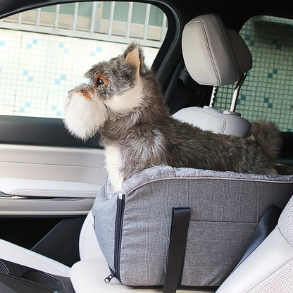 Cozy Pet Car Seat with Secure Buckle for Small Dogs & Cats