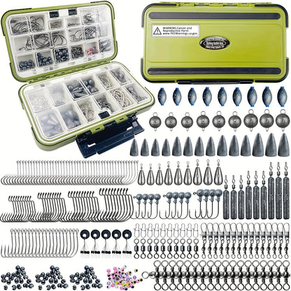 306-Piece Fishing Lure Accessories Kit with Tackle Box