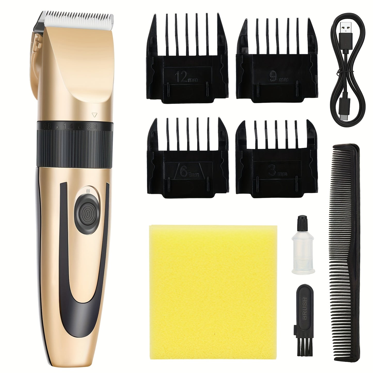 Cordless Rechargeable Pet Trimmer for Grooming Cats & Dogs