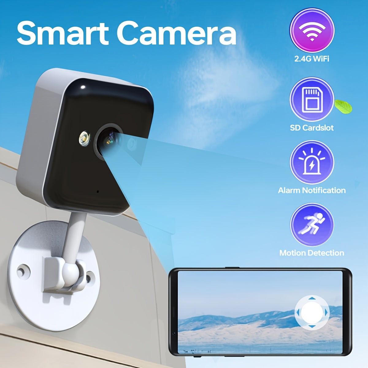 1080P Wireless Surveillance Camera with Two-Way Voice Call
