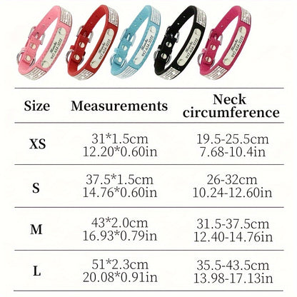 Custom Rhinestone Dog Collar with Engraved ID Tag for Pets