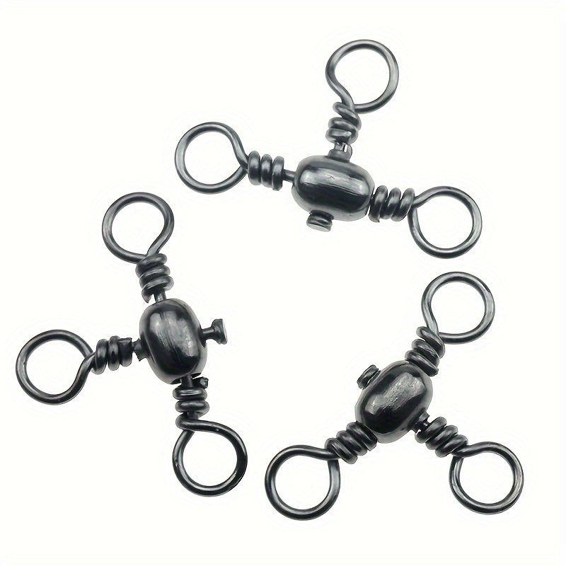 Durable 50pcs Fishing Hooks Barrel Swivels for Tackle Use