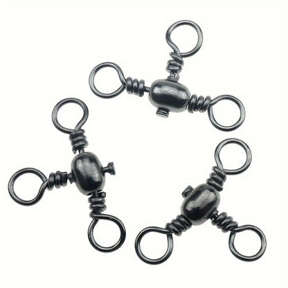 Durable 50pcs Fishing Hooks Barrel Swivels for Tackle Use