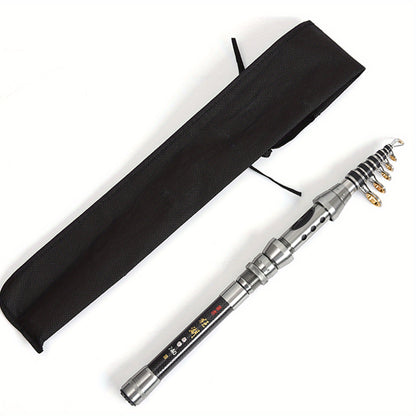 Compact Carbon Fiber Fishing Rod, Adjustable 1.5m to 2.4m