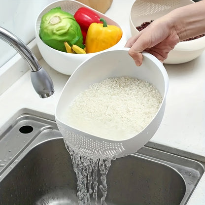 Space-Saving Multi-Functional Kitchen Washing Basket Basin