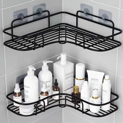 No-Drill Cast Iron Corner Shower Shelf for Modern Bathrooms