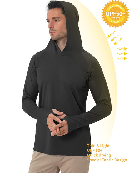 Lightweight UPF50+ Sun Protection Hoodie for Outdoor Activities