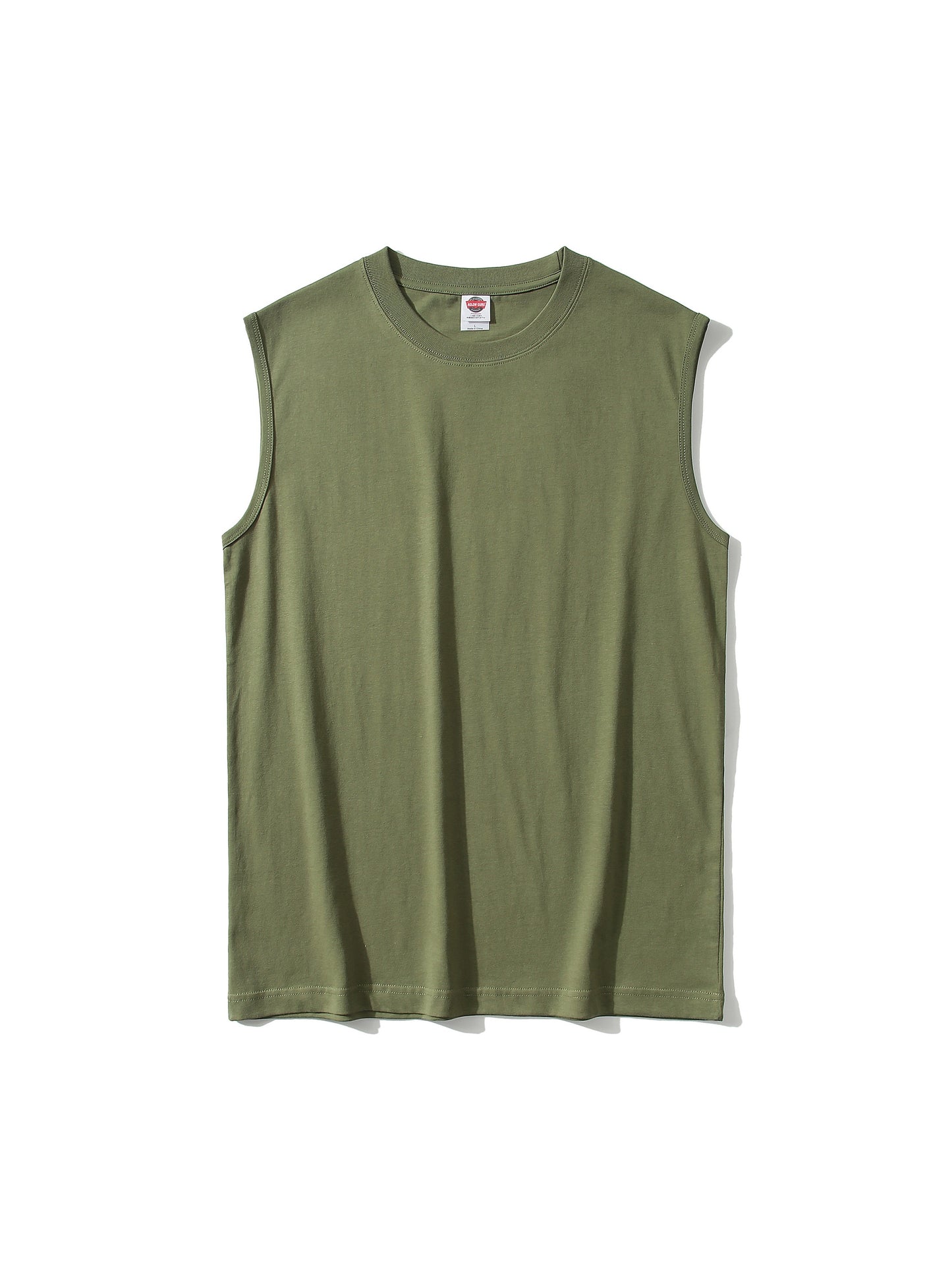 Men's Cotton Crew Neck Tank Top for Summer Wear