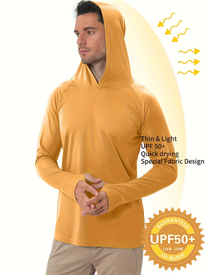 Lightweight UPF50+ Sun Protection Hoodie for Outdoor Activities