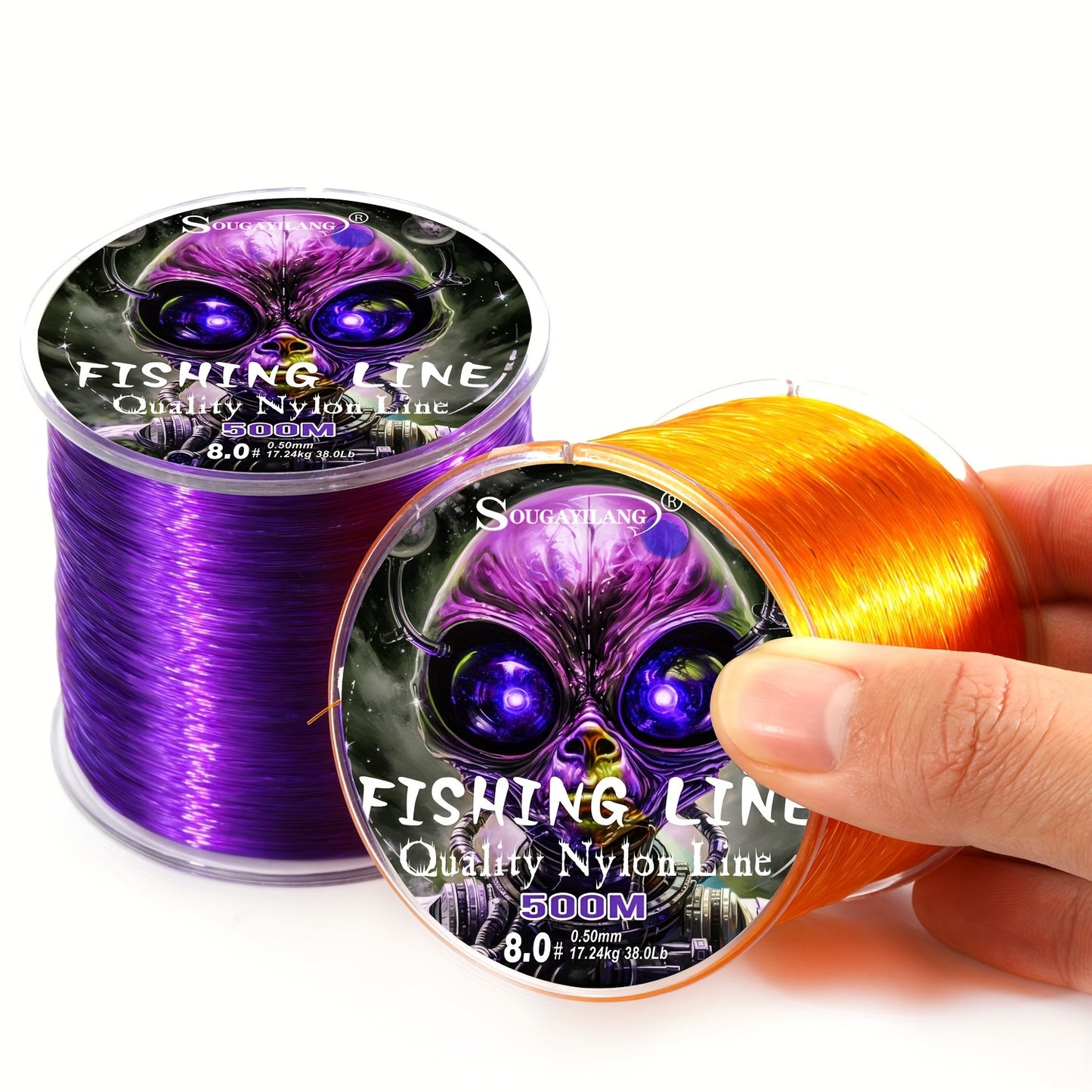 Ultra-Durable Nylon Fishing Line, Abrasion-Proof 547yds