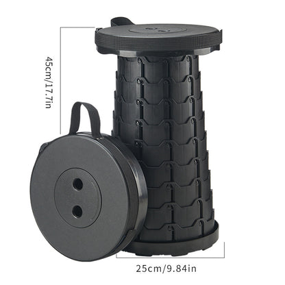 Ultralight Adjustable Folding Stool for Camping and Outdoors