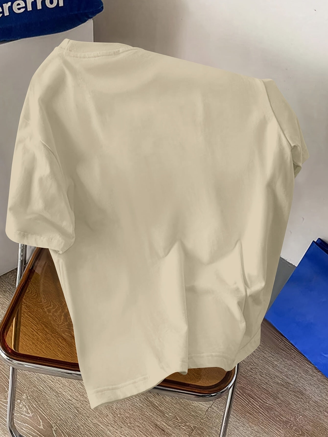 Creative Line Graphic Print Short Sleeve Men's T-Shirt