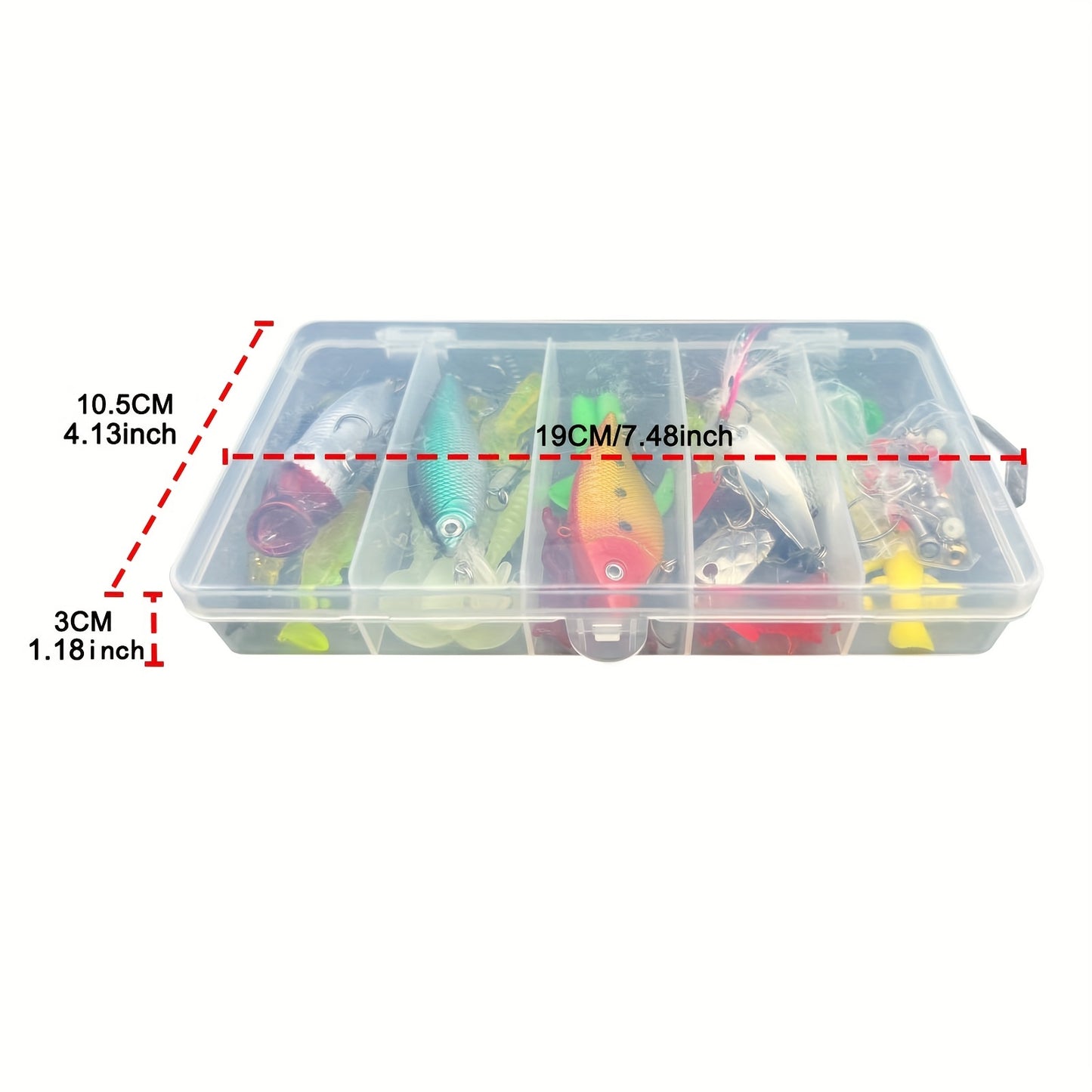 78-Piece Fishing Lure Tackle Set for Bass and Trout Adventures