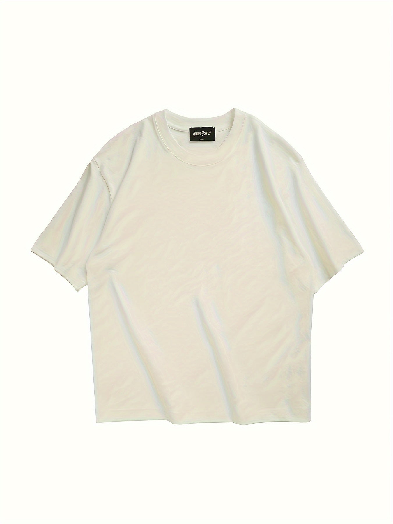 Men's Casual Cotton Blend Crew Neck T-Shirt for Outdoors