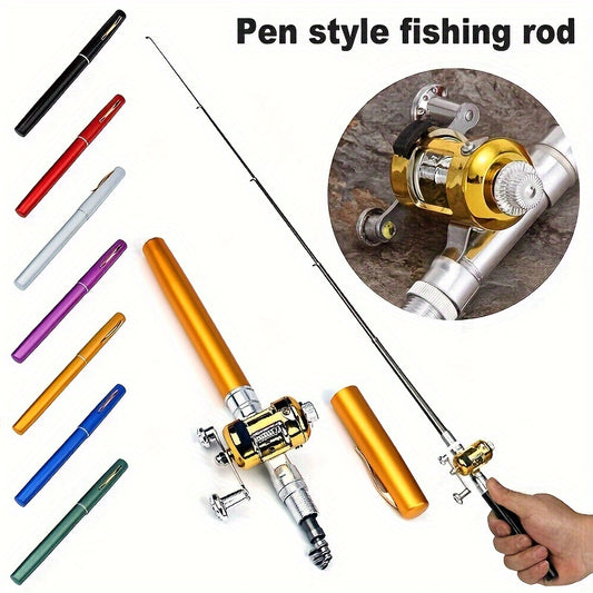 Telescopic Pocket Fishing Rod and Reel Combo by HookUpCo.