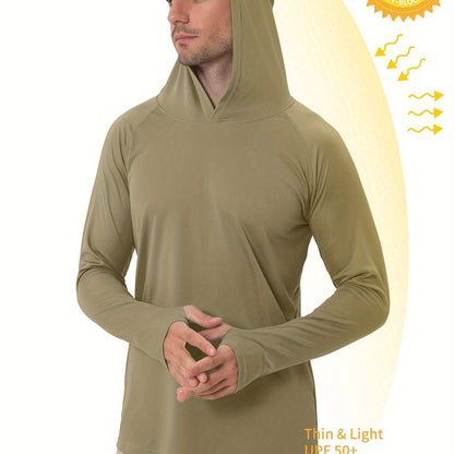 Lightweight UPF50+ Sun Protection Hoodie for Outdoor Activities