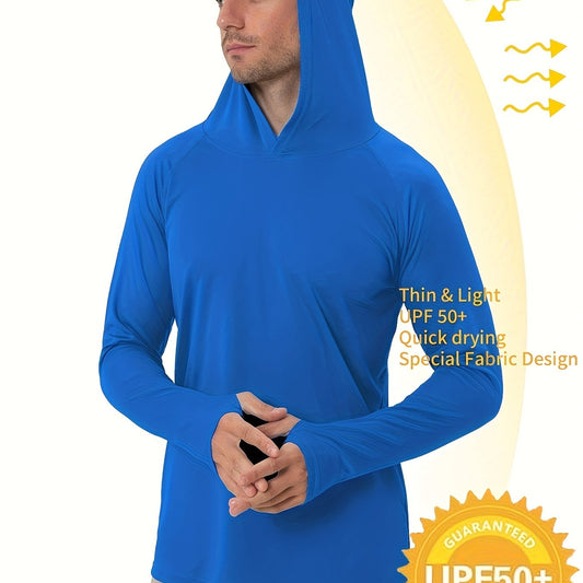 Lightweight UPF50+ Sun Protection Hoodie for Outdoor Activities