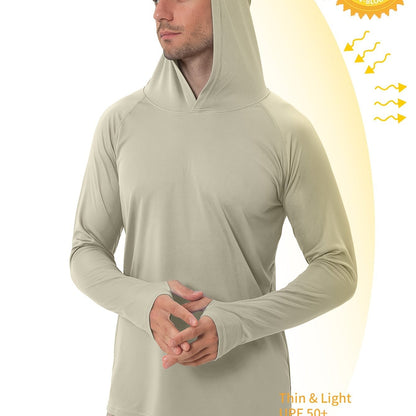 Lightweight UPF50+ Sun Protection Hoodie for Outdoor Activities