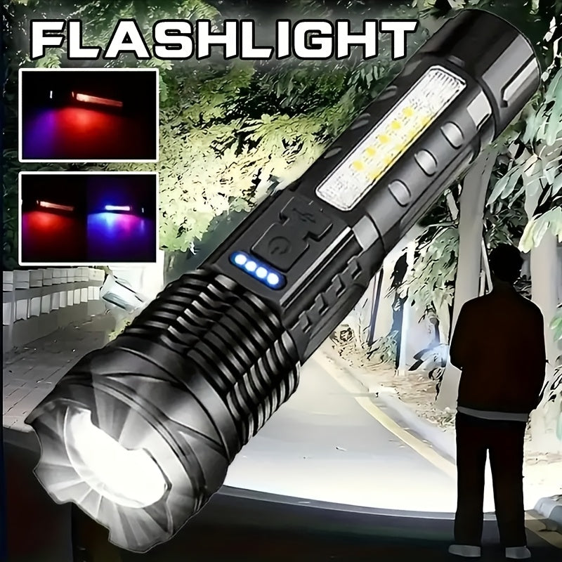 Rechargeable LED Torch with 2400mAh Battery for Outdoors